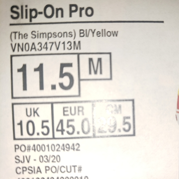 Limited edition Simpson Van's - Picture 2 of 2